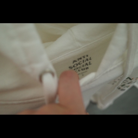 Anti Social Social Club White Hoodie ASSC woodland camo logo Woody - Picture 4 of 9